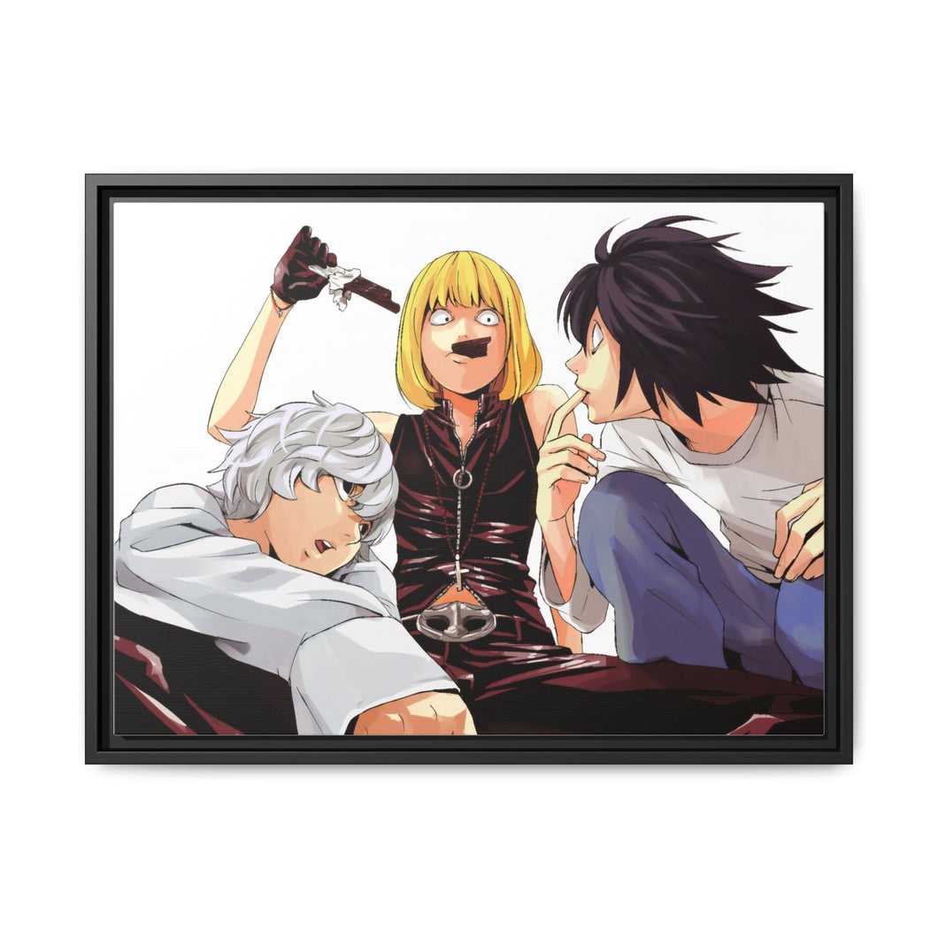 Anime Death Note Canvas Framed Art Print
