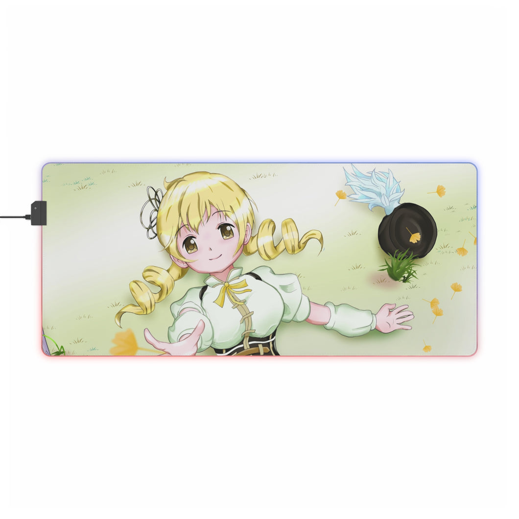 Puella Magi Madoka Magica Mami Tomoe RGB LED Mouse Pad (Desk Mat)