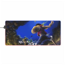 Load image into Gallery viewer, Luffy vs Usop RGB LED Mouse Pad (Desk Mat)
