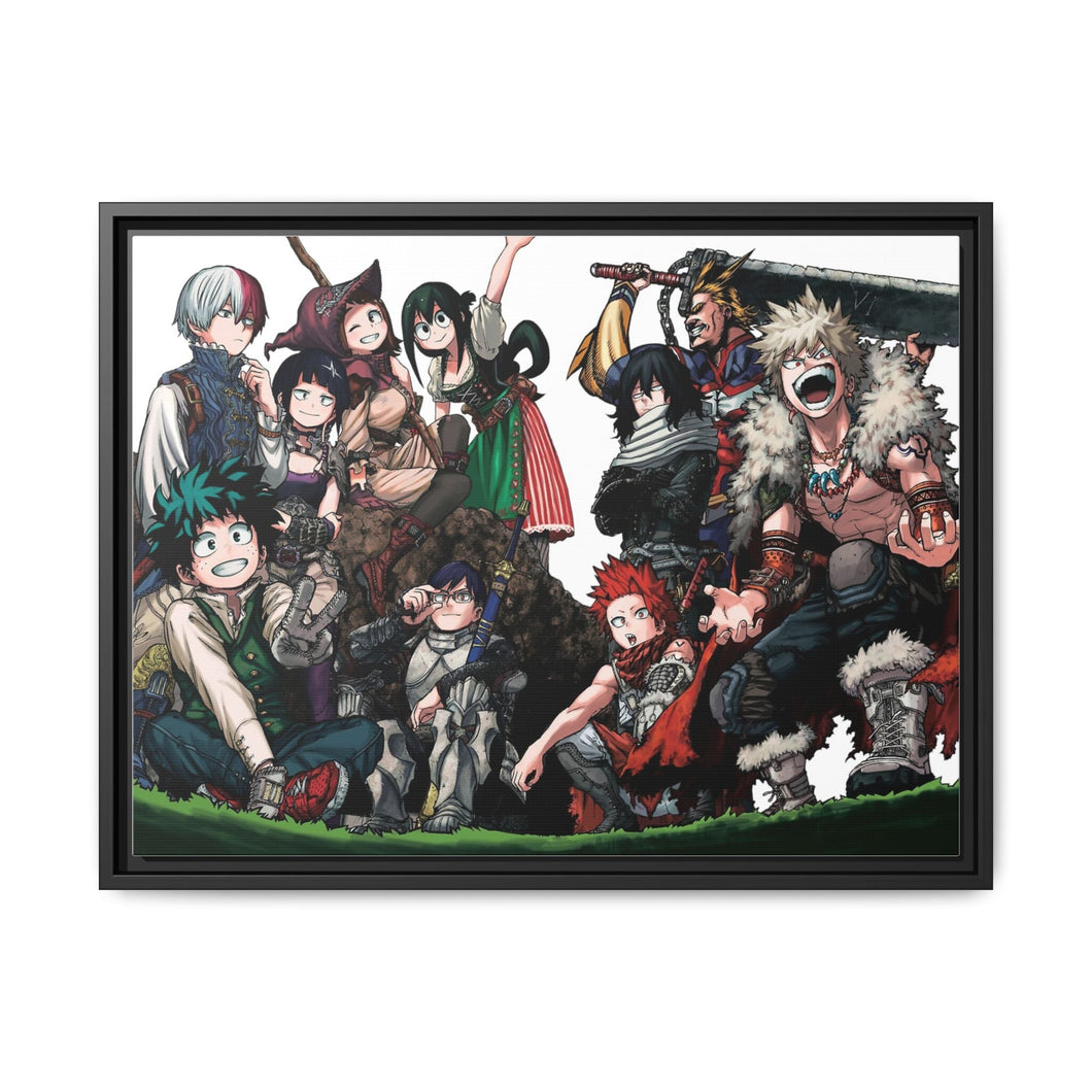 Anime My Hero Academia Canvas Framed Art Print