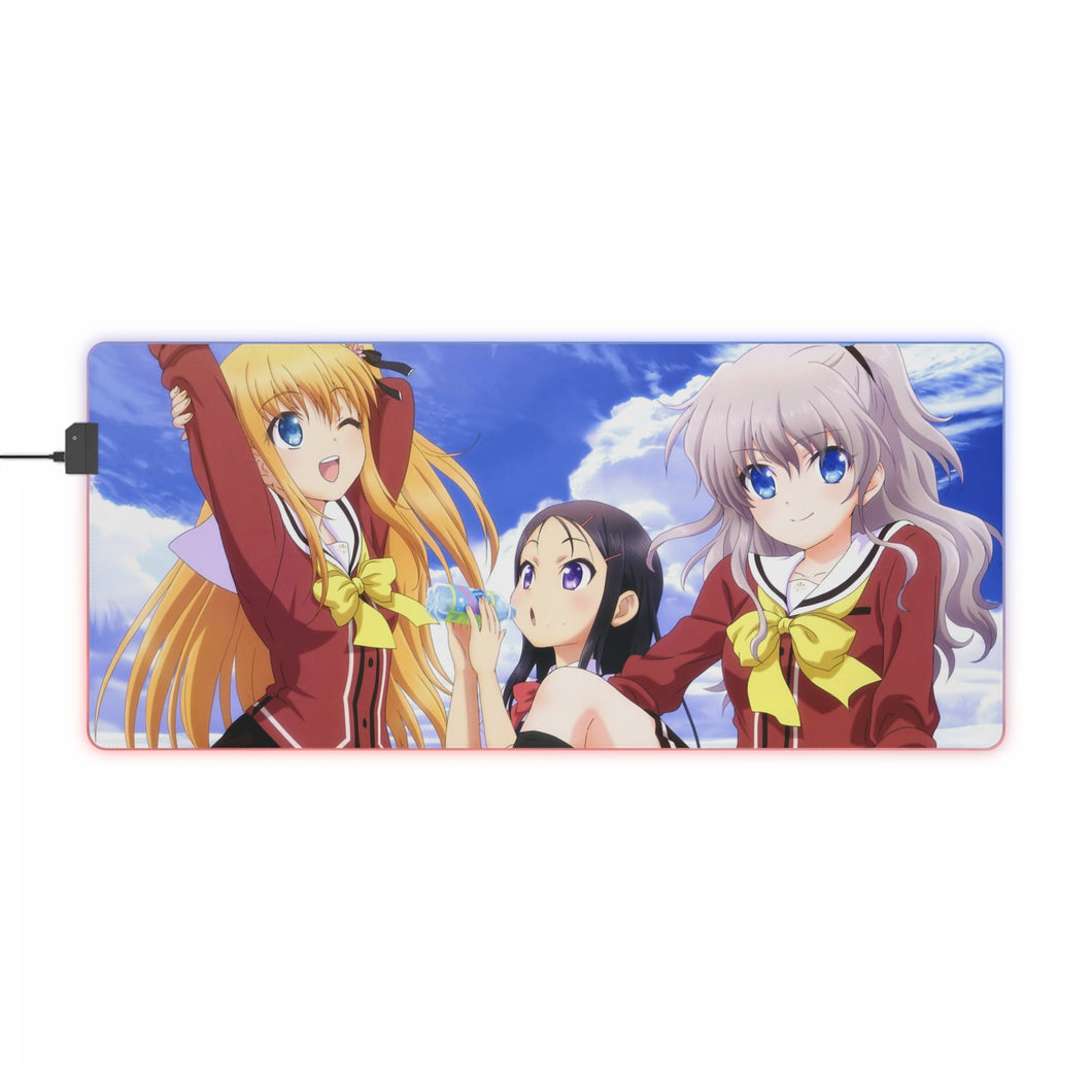 Charlotte Nao Tomori, Ayumi Otosaka, Yusa Kurobane RGB LED Mouse Pad (Desk Mat)