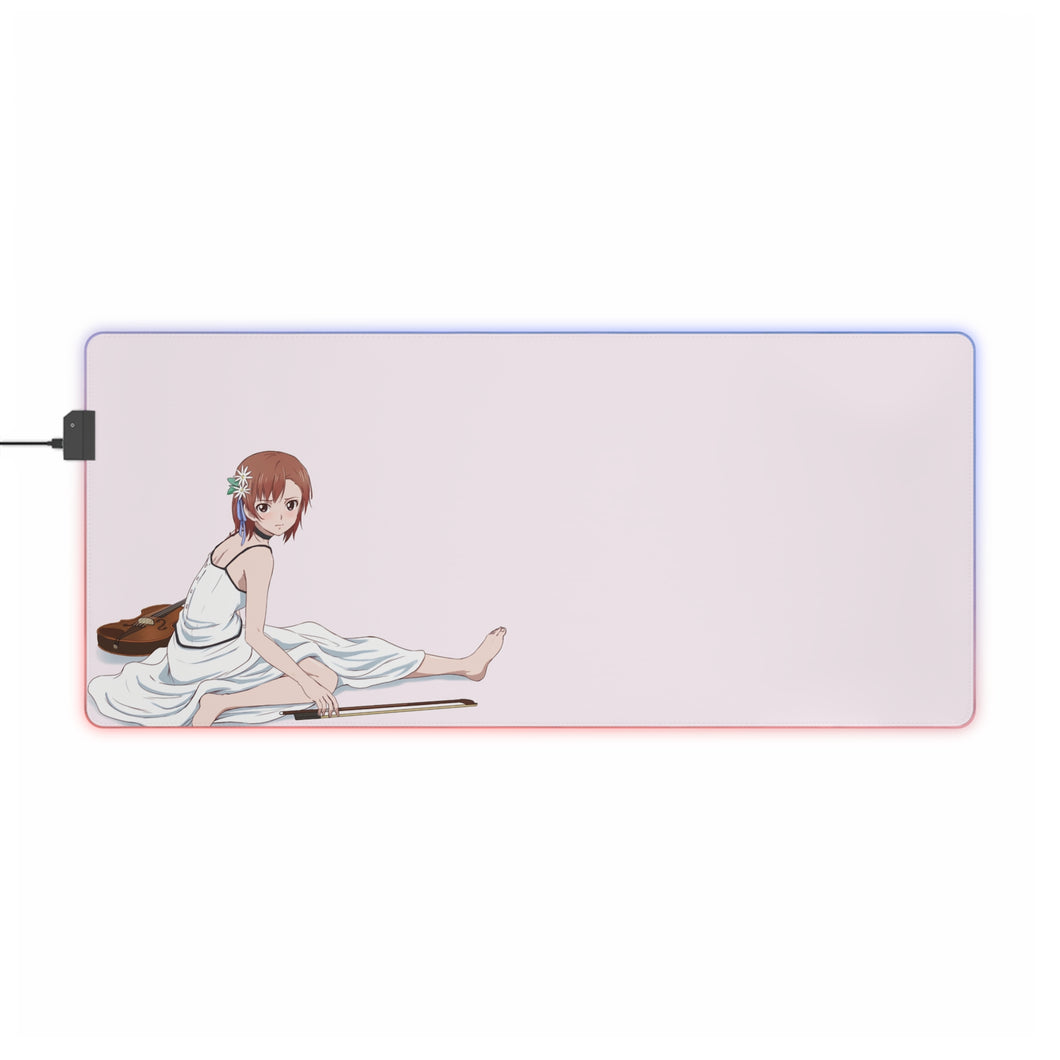 A Certain Scientific Railgun Mikoto Misaka RGB LED Mouse Pad (Desk Mat)