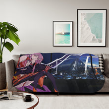 Load image into Gallery viewer, Guilty Crown Inori Yuzuriha Sherpa Blanket

