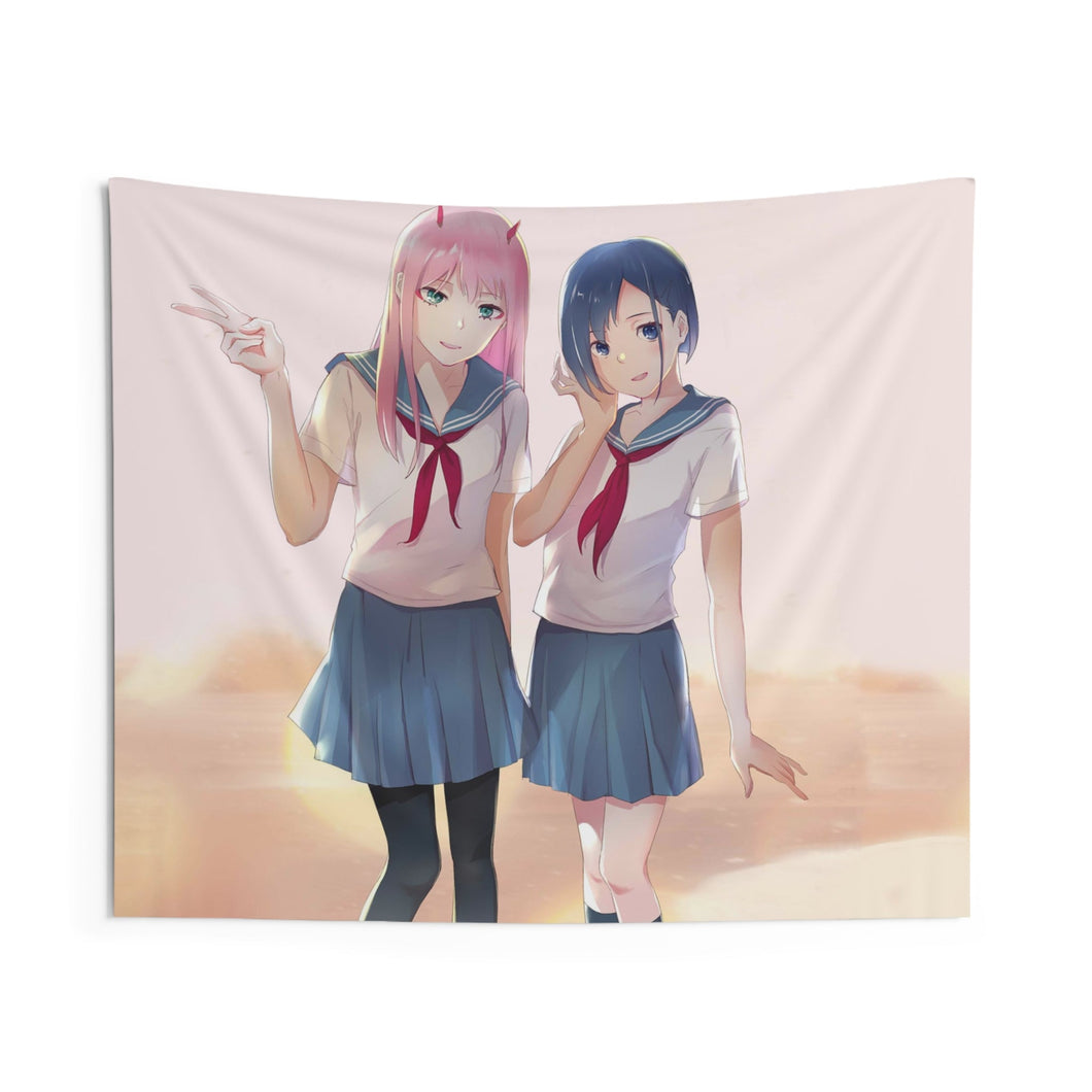 Zer Two and Ichigo Indoor Wall Tapestry