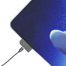 Load image into Gallery viewer, Anime girl crying looking up at snowflakes RGB LED Mouse Pad (Desk Mat)
