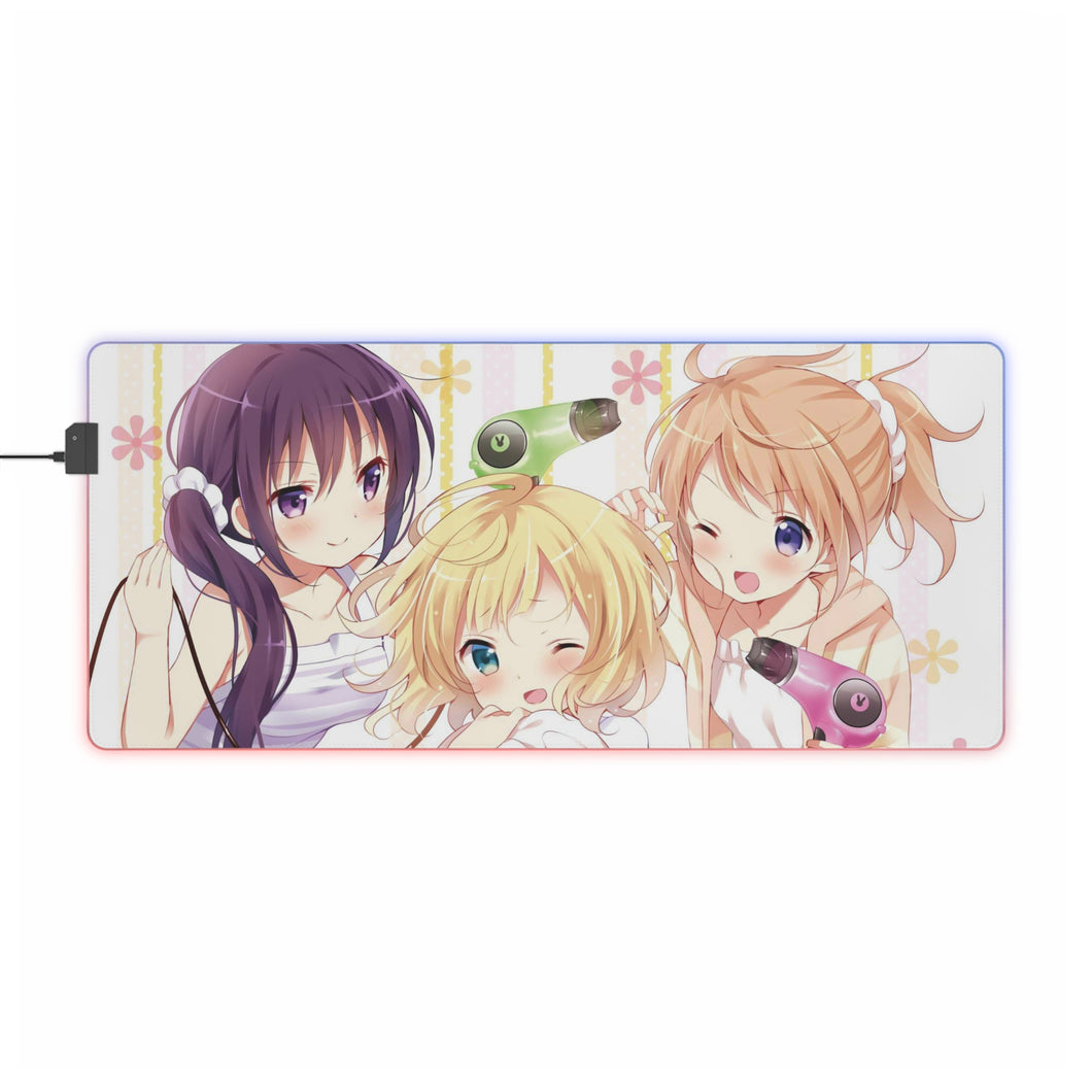Is The Order A Rabbit? RGB LED Mouse Pad (Desk Mat)