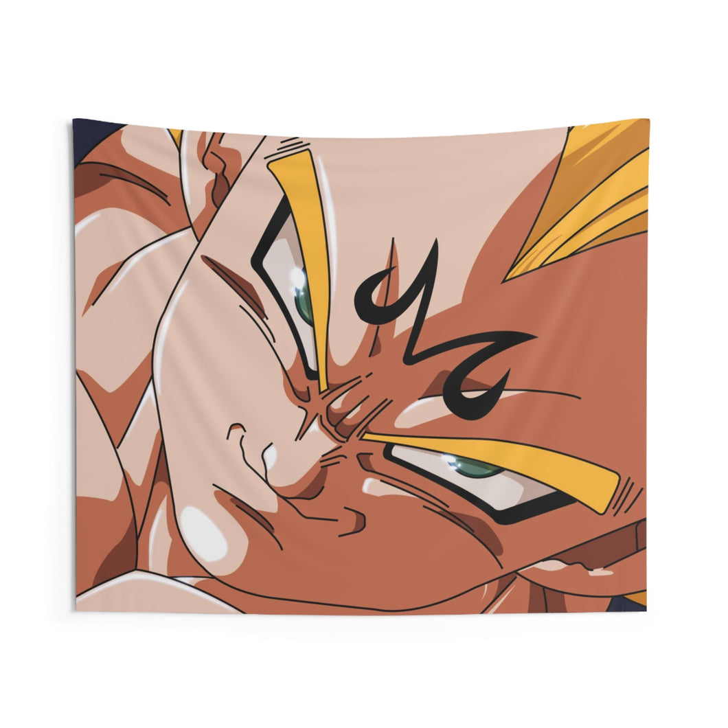 Majin Vegeta face Indoor Wall Tapestry