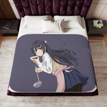 Load image into Gallery viewer, Rascal Does Not Dream Of Bunny Girl Senpai Sherpa Blanket
