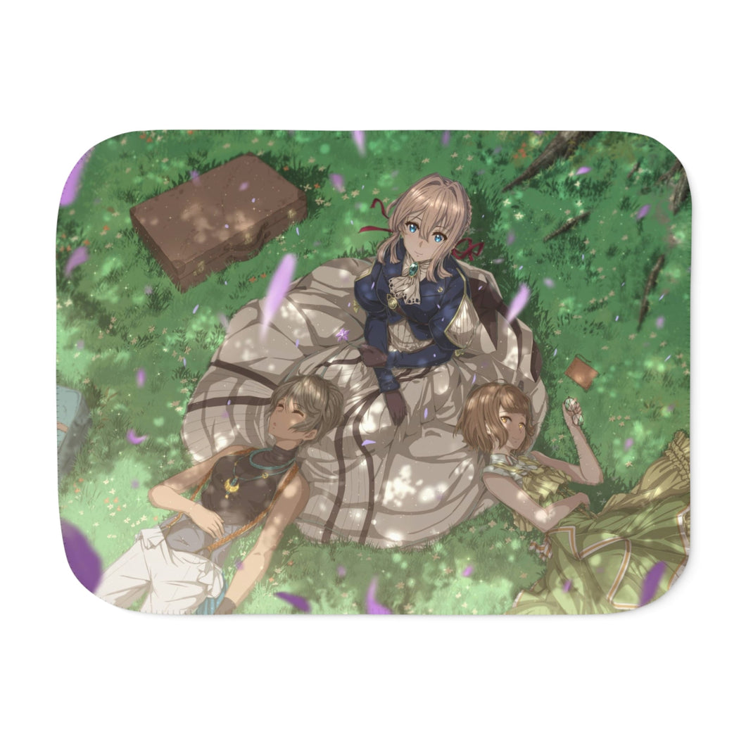 Violet Evergarden Sherpa Blanket