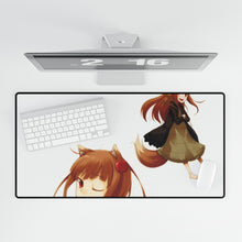 Load image into Gallery viewer, Anime Spice and Wolf Mouse Pad (Desk Mat)
