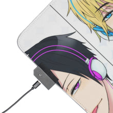 Load image into Gallery viewer, Durarara!! Izaya Orihara, Shizuo Heiwajima, Masaomi Kida RGB LED Mouse Pad (Desk Mat)
