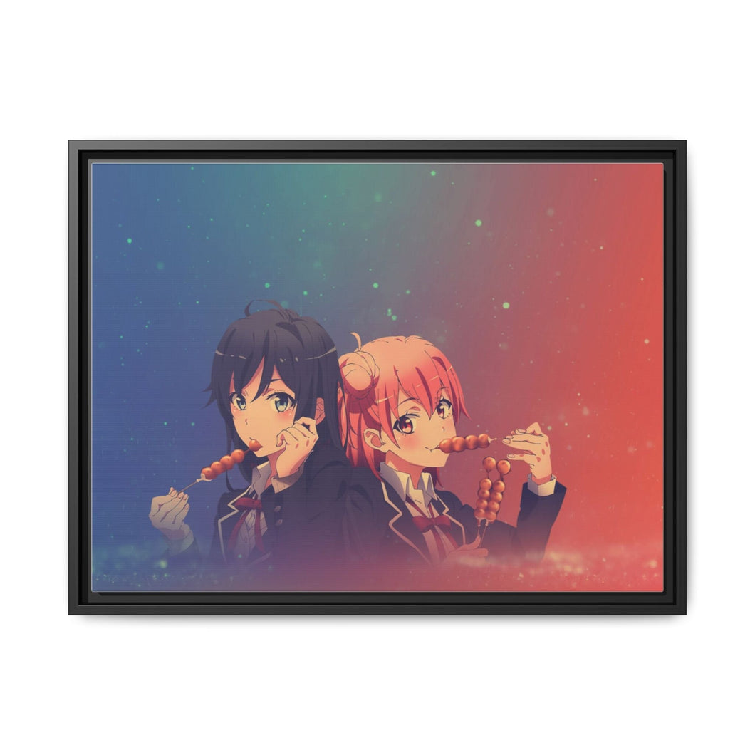 Oregairu Canvas Framed Art Print