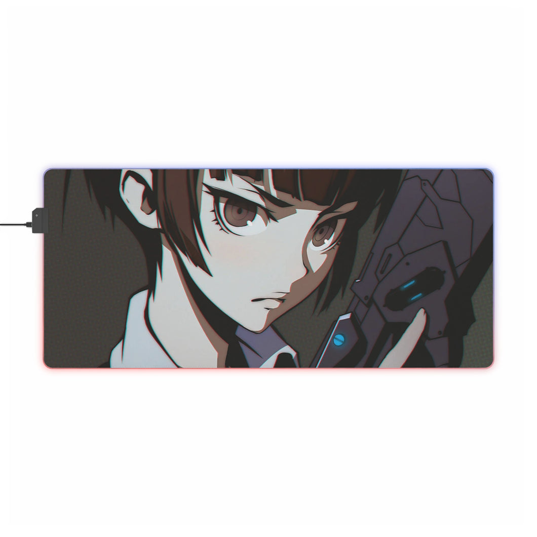 Akane Tsunemori serious look RGB LED Mouse Pad (Desk Mat)
