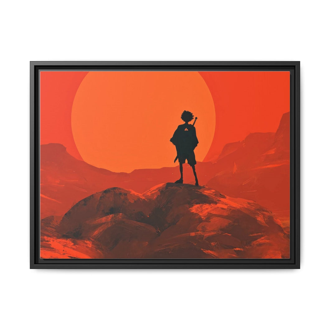Anime Samurai Champloo Canvas Framed Art Print