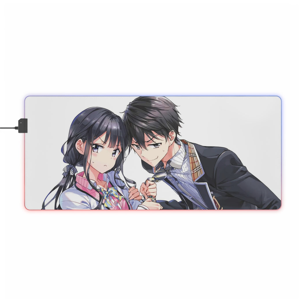 Masamune-kun's Revenge Aki Adagaki, Masamune Makabe RGB LED Mouse Pad (Desk Mat)