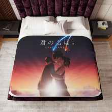 Load image into Gallery viewer, Your Name. Sherpa Blanket
