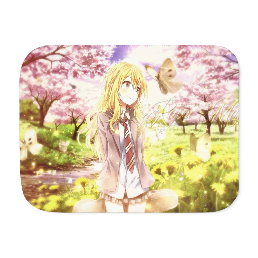 Anime Your Lie in April Sherpa Blanket