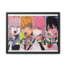 Load image into Gallery viewer, Anime Chainsaw Man Canvas Framed Art Print
