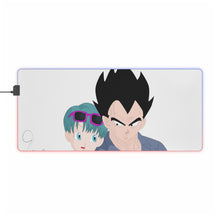 Load image into Gallery viewer, Vegeta and Bulma RGB LED Mouse Pad (Desk Mat)
