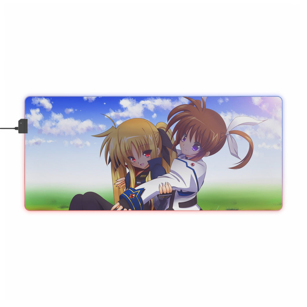 Magical Girl Lyrical Nanoha RGB LED Mouse Pad (Desk Mat)