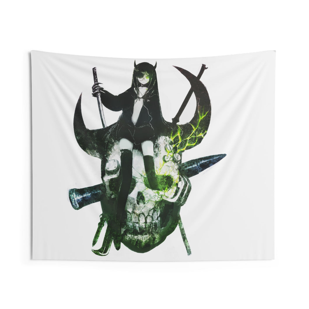 Black Rock Shooter Indoor Wall Tapestry