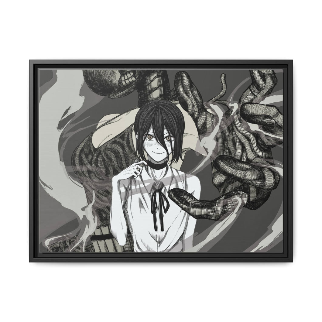 Anime Chainsaw Man Canvas Framed Art Print