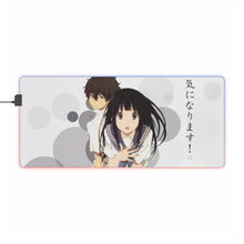 Load image into Gallery viewer, Eru Chitanda  And  Hōtarō Oreki Together RGB LED Mouse Pad (Desk Mat)
