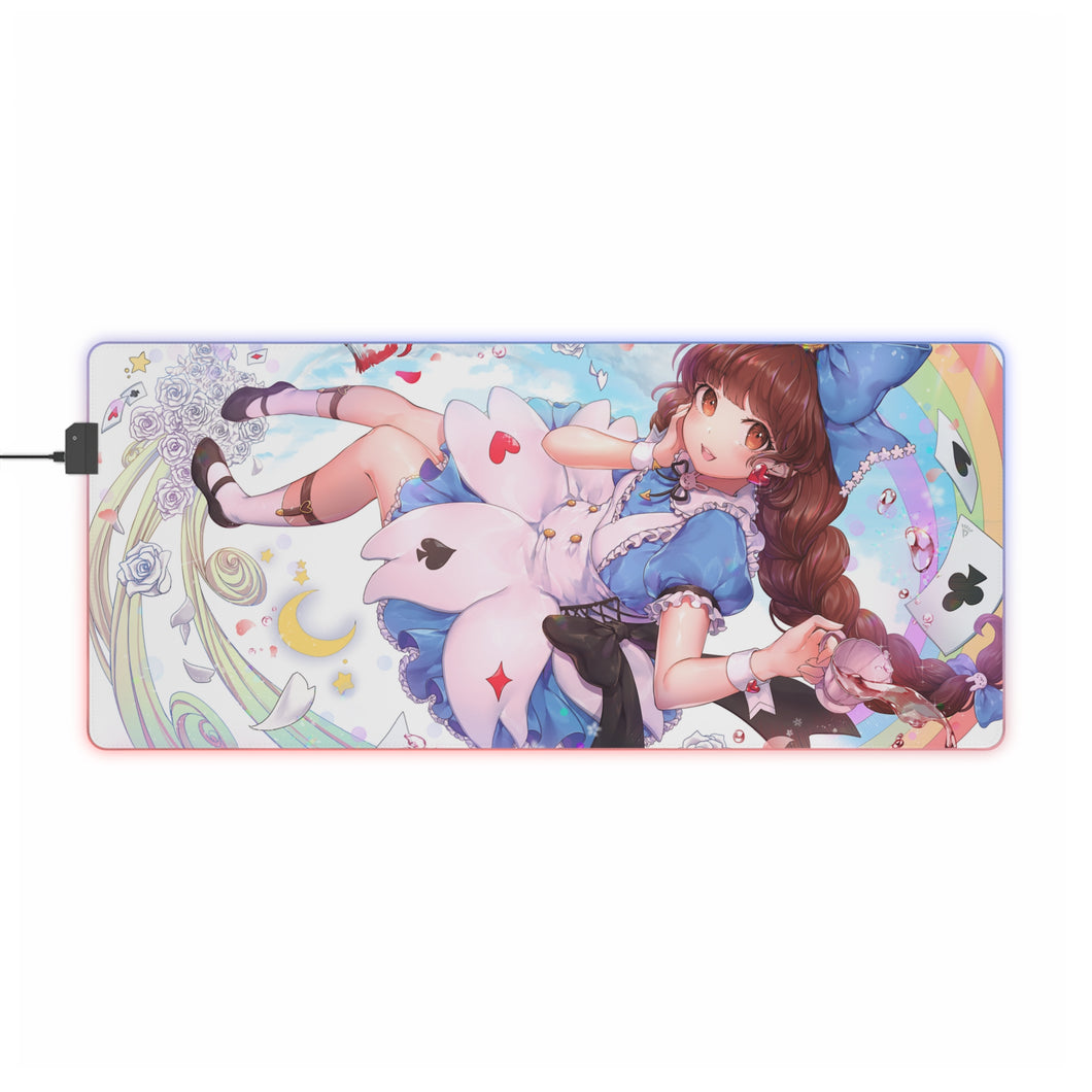 Anime Alice In Wonderland RGB LED Mouse Pad (Desk Mat)