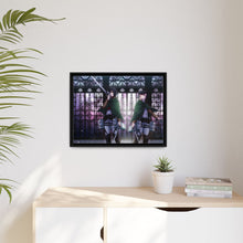Load image into Gallery viewer, Mikasa and Levi Ackerman Canvas Framed Art Print
