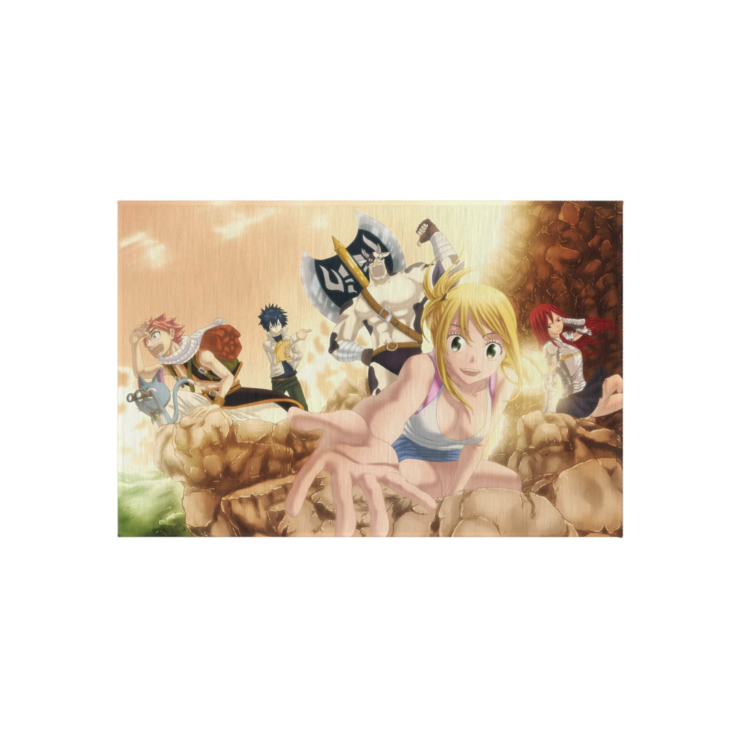 Fairy Tail Natsu Dragneel, Erza Scarlet, Gray Fullbuster, Lucy Heartfilia, Happy Rug