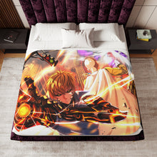 Load image into Gallery viewer, Anime One-Punch Man Sherpa Blanket
