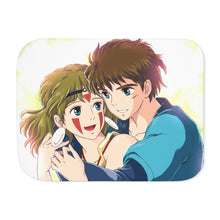Load image into Gallery viewer, Anime Princess Mononoke Sherpa Blanket
