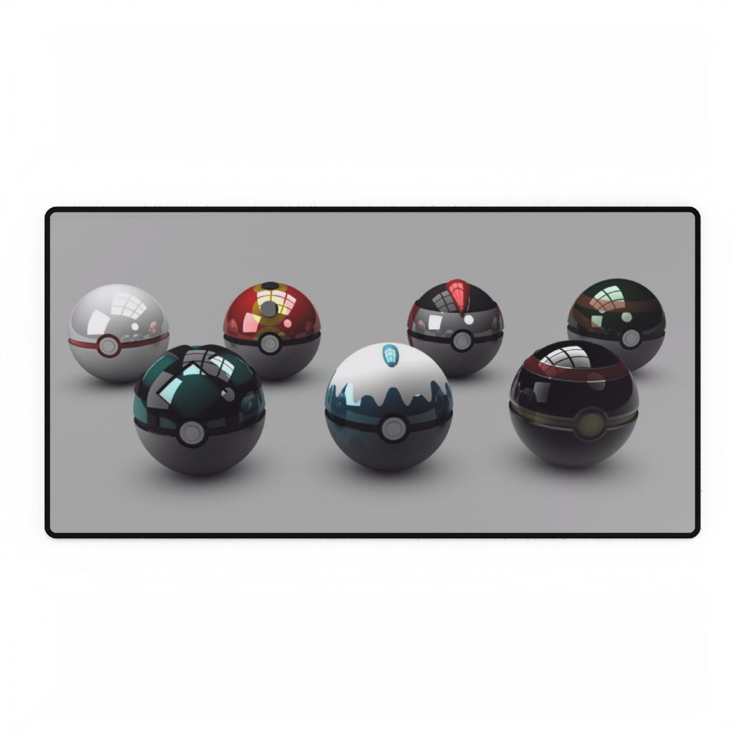 Seven pokeballs Mouse Pad (Desk Mat)