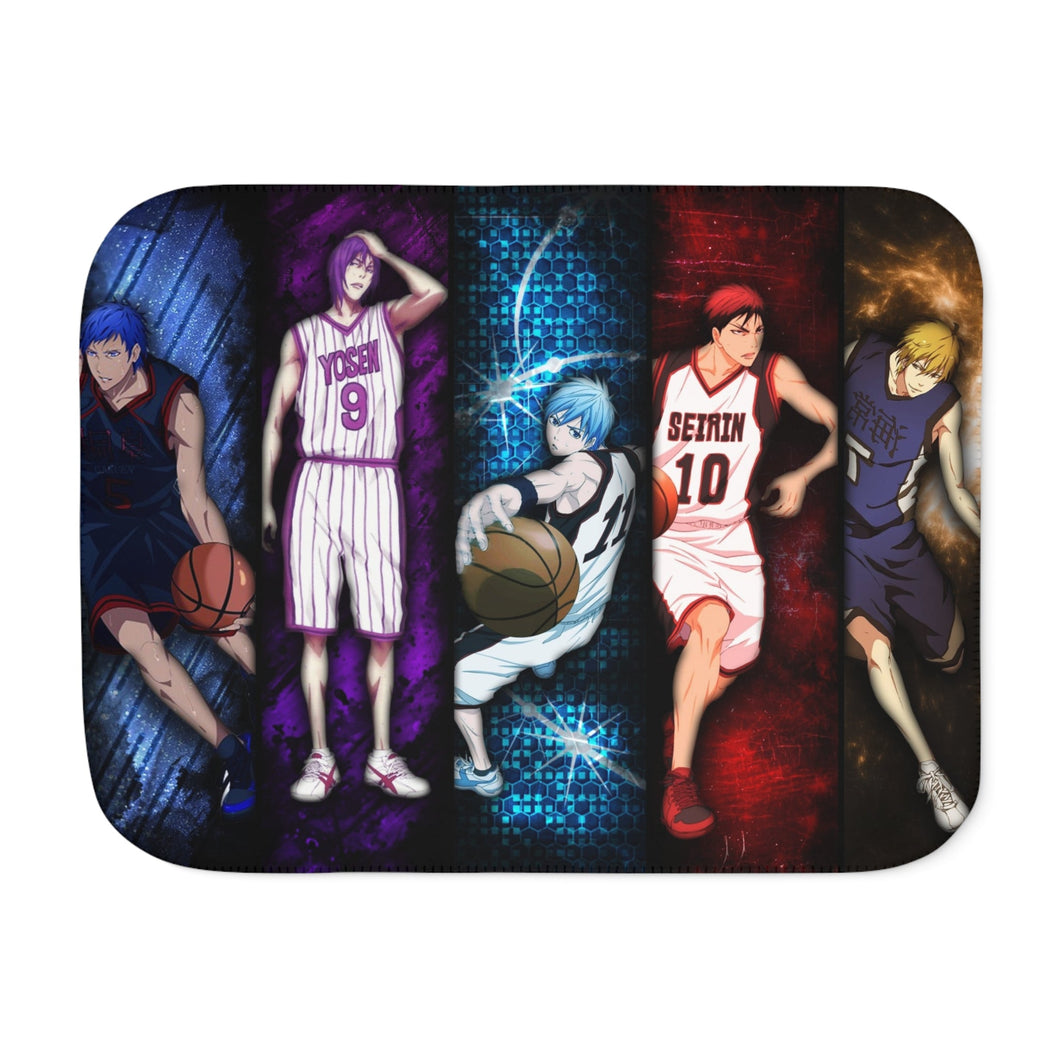 Kuroko's Basketball Tetsuya Kuroko, Daiki Aomine, Atsushi Murasakibara Sherpa Blanket