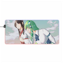 Load image into Gallery viewer, Reimu Hakurei &amp; Sanae Kochiya RGB LED Mouse Pad (Desk Mat)

