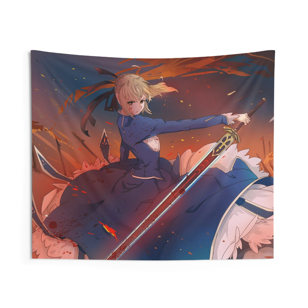Saber (Fate Series) Indoor Wall Tapestry