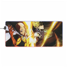 Load image into Gallery viewer, Genos and Saitama RGB LED Mouse Pad (Desk Mat)
