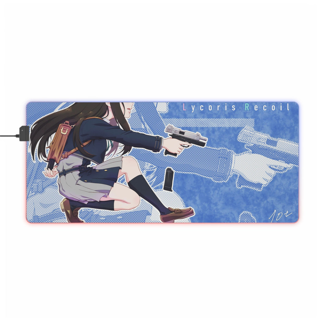 Lycoris Recoil Takina Inoue RGB LED Mouse Pad (Desk Mat)