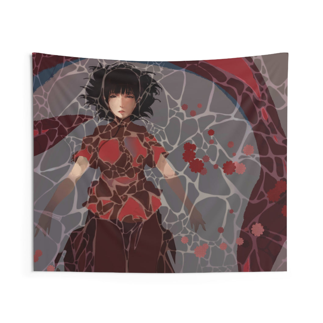 Big Fish & Begonia Indoor Wall Tapestry