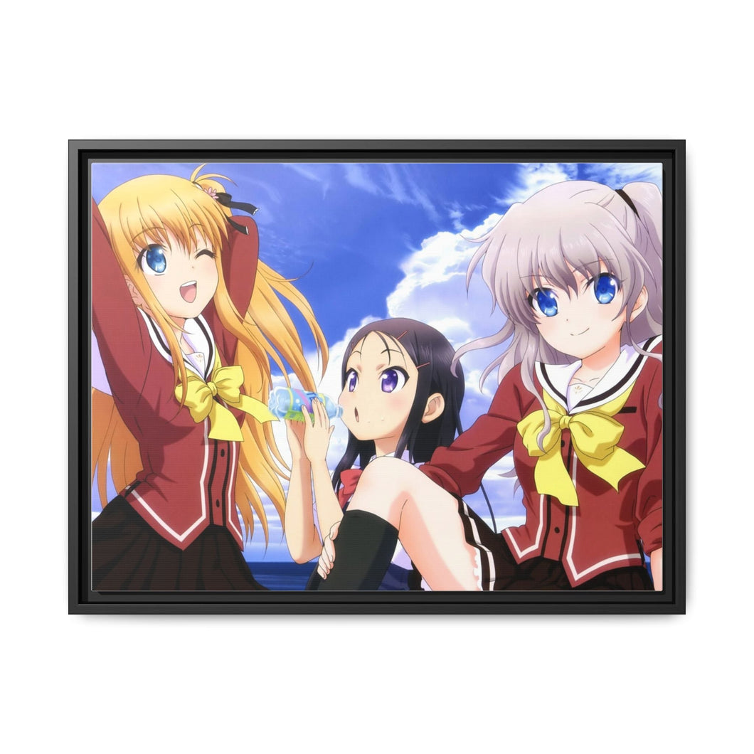 Charlotte Nao Tomori, Ayumi Otosaka, Yusa Kurobane Canvas Framed Art Print