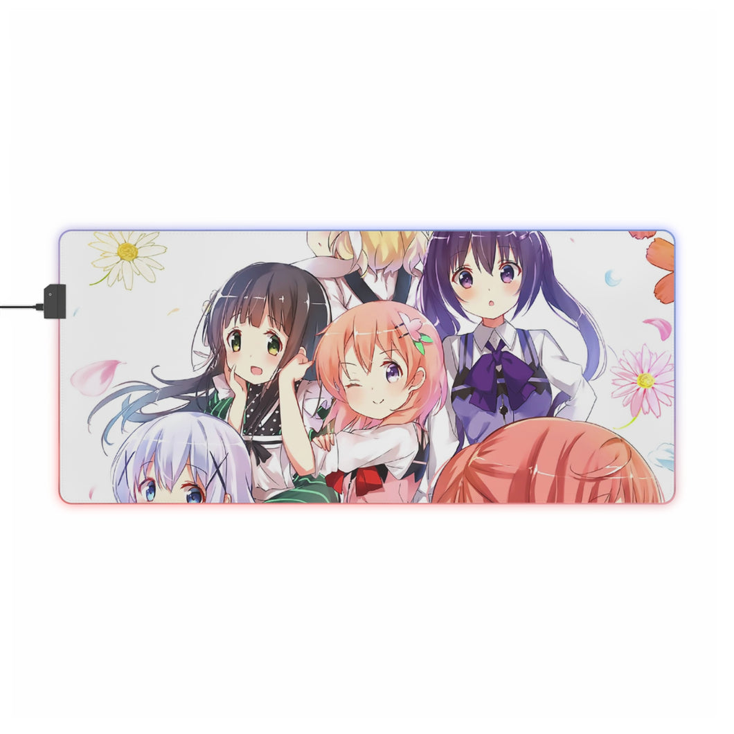 Is The Order A Rabbit? RGB LED Mouse Pad (Desk Mat)