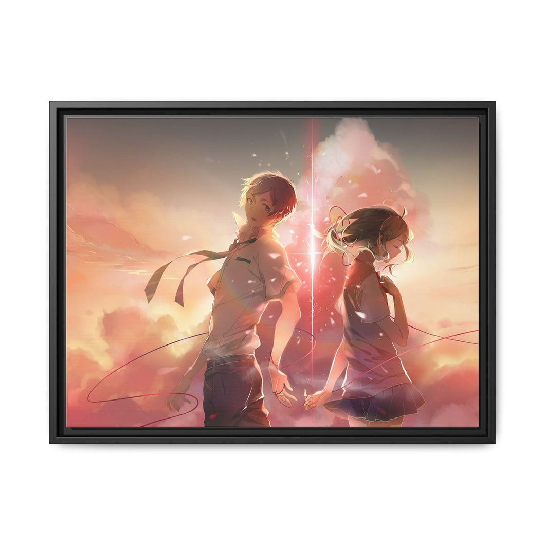 Taki and Mitsuha (Your Name) Canvas Framed Art Print