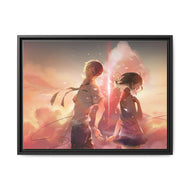 Taki and Mitsuha (Your Name) Canvas Framed Art Print