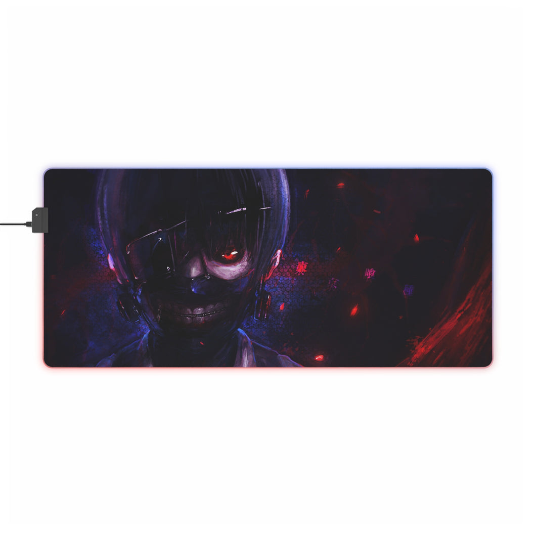 Tokyo Ghoul Ken Kaneki RGB LED Mouse Pad (Desk Mat)