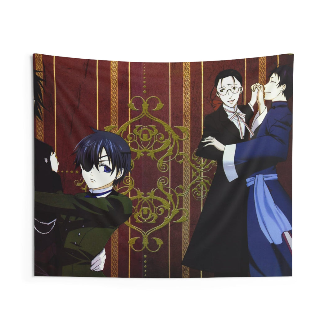 Black Butler Indoor Wall Tapestry