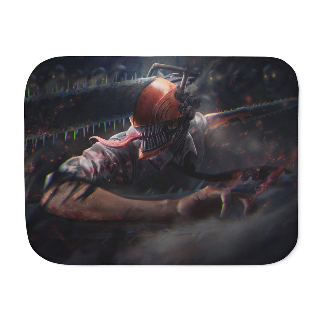 Anime Chainsaw Man Sherpa Blanket