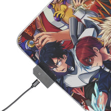 Load image into Gallery viewer, My Hero Academia Izuku Midoriya, Katsuki Bakugou, Tenya Iida, Tsuyu Asui RGB LED Mouse Pad (Desk Mat)
