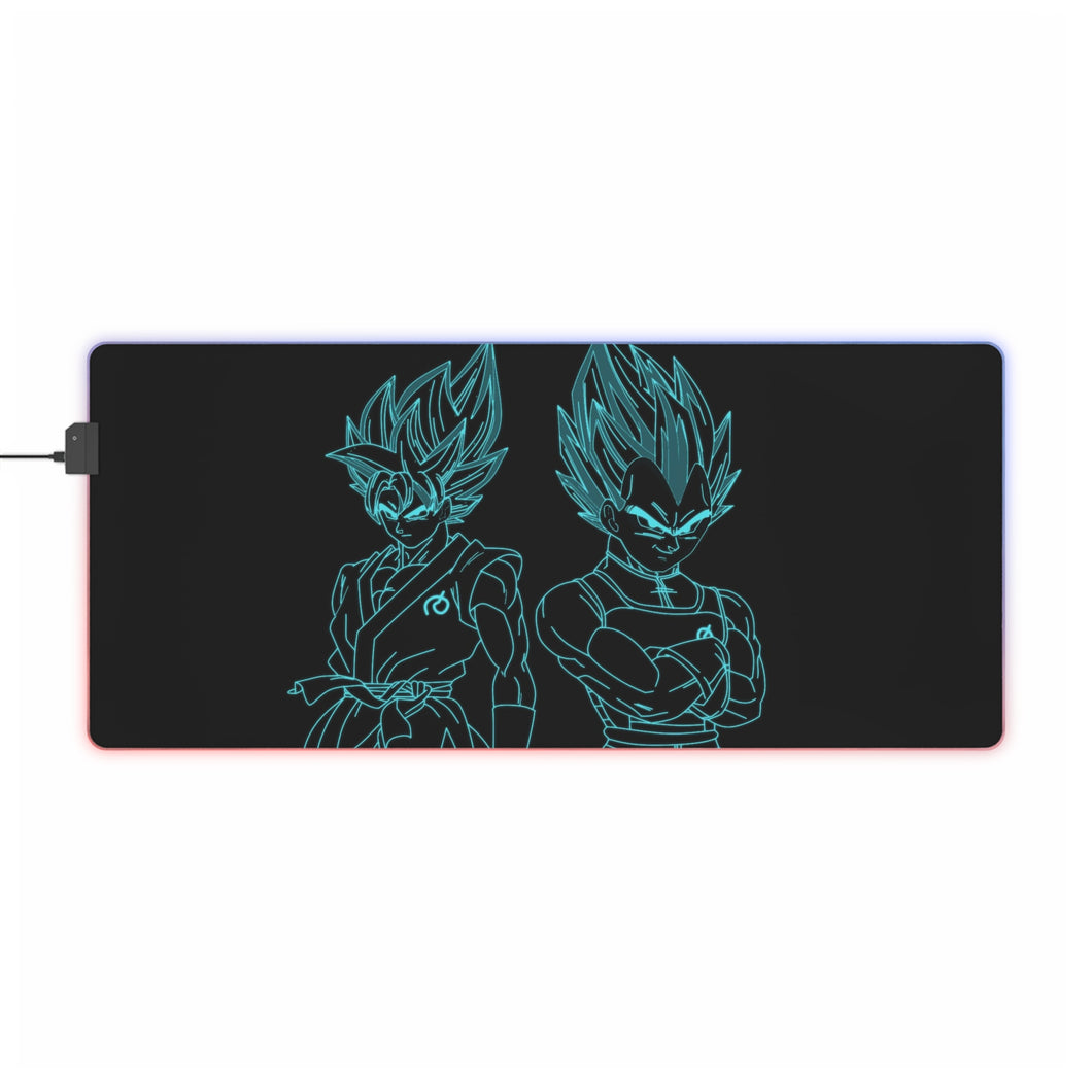 GOKU AND VEGETA RGB LED Mouse Pad (Desk Mat)