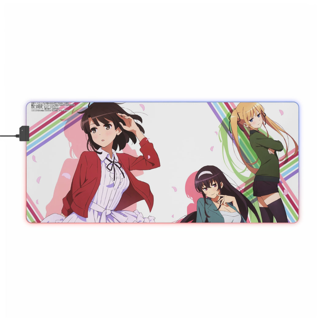 Saekano: How To Raise A Boring Girlfriend RGB LED Mouse Pad (Desk Mat)