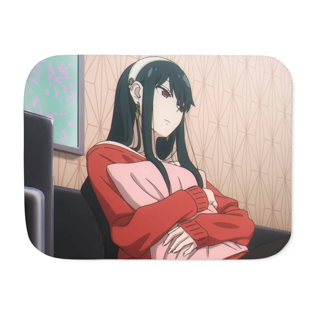 Anime Spy x Family Sherpa Blanket